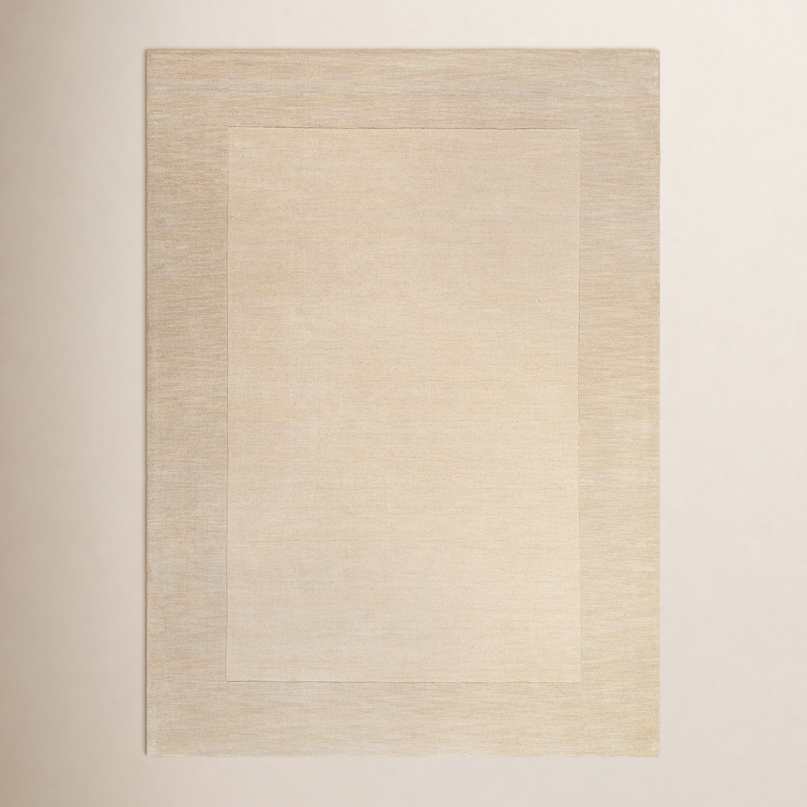 Dolma Cream Khaki Hand-Loomed Rug, Rectangle 9' x 13'