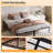 Queen Metal Platform Bed Frame with Reinforced Steel Slats – Silent, No Box Spring Needed, Under-Bed Storage-873529540