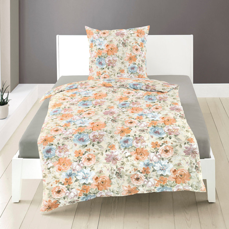 Schantz Cotton Duvet Cover Set, 155 x 200cm - 1 pillowcase 80 x 80cm