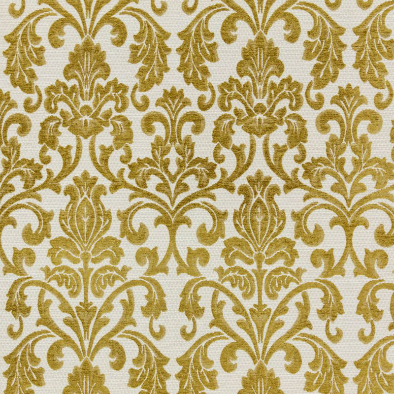 Suite Tivoli Damask Fabric, Mustard