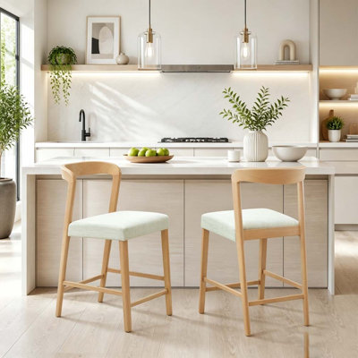 Solid Rubber Wood Dining Chairs