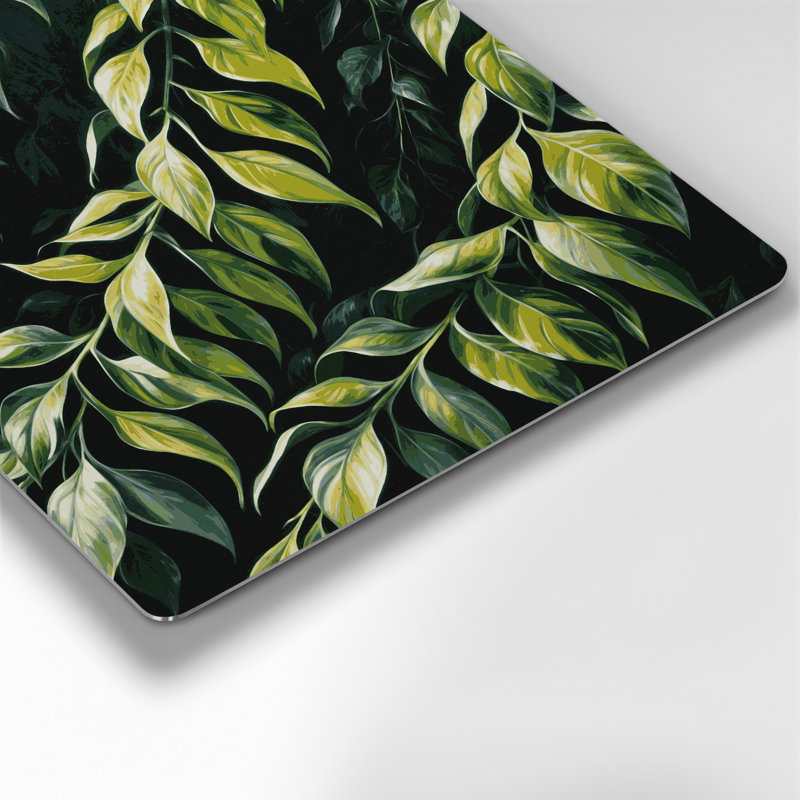 Art mural en métal Botanical Philodendron, H 32 po x l 32 po