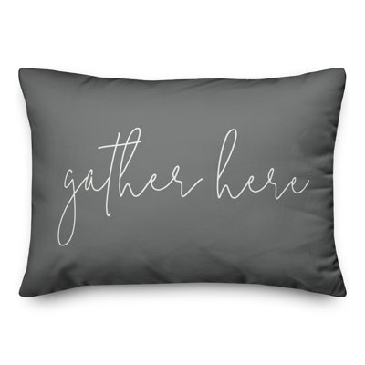  Housse et insert de coussin rectangulaire d'extérieur mince Gather Here
