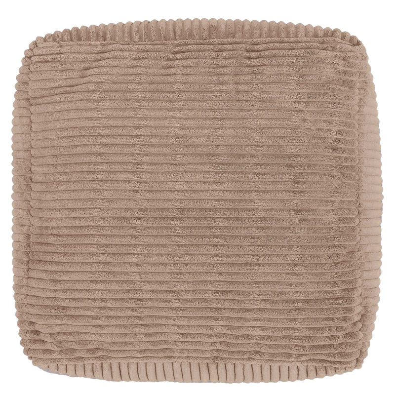 Soul 40Cm Square Pouffe Ottoman, Light Brown