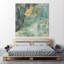 «Teal Lace I» par Jennifer Goldberger, reproduction d'art sur toile tendue-476829617
