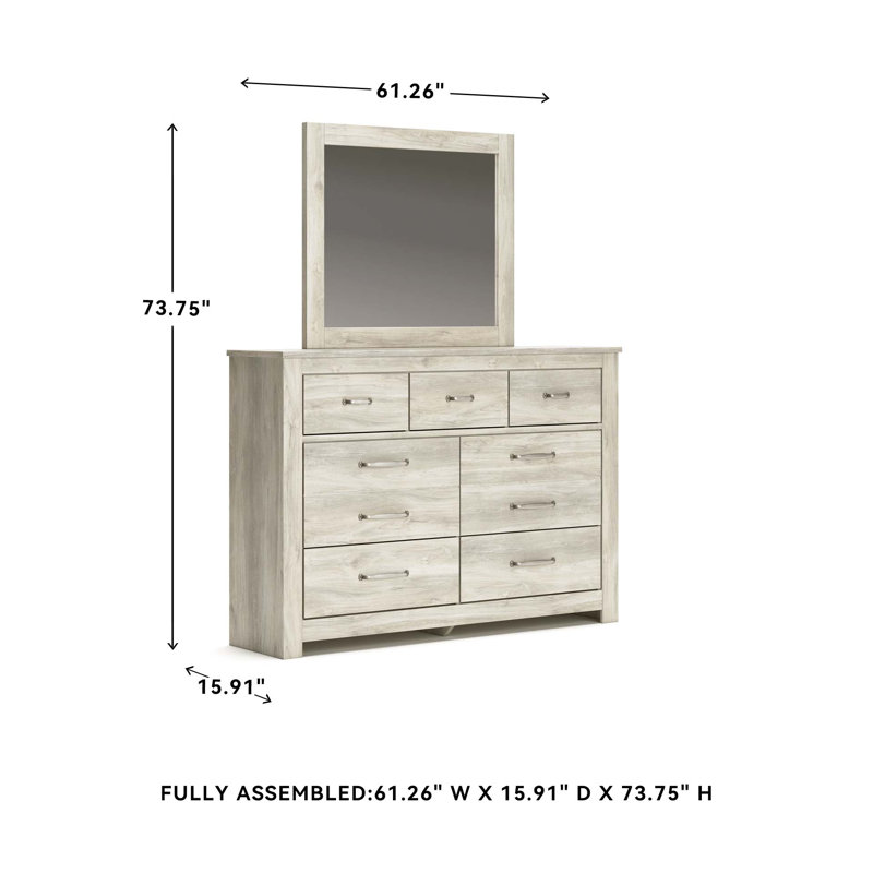 Kahne 61.26 " W 7 - Drawer Dresser