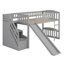 Lit mezzanine avec escalier et glissade-239125211