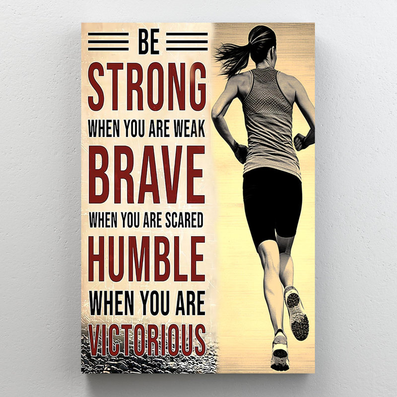 Ifra «Ifra Girl Run Be Be Strong», H 14 po x l 11 po x P 1,25 po