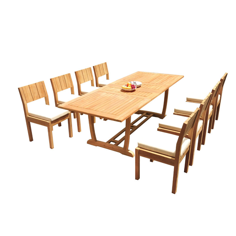 Ensemble repas pour 8 personnes Latona, H 30,5 po x L 71 po x l 40 po