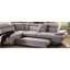Canapé modulaire en tissu gris Jemima