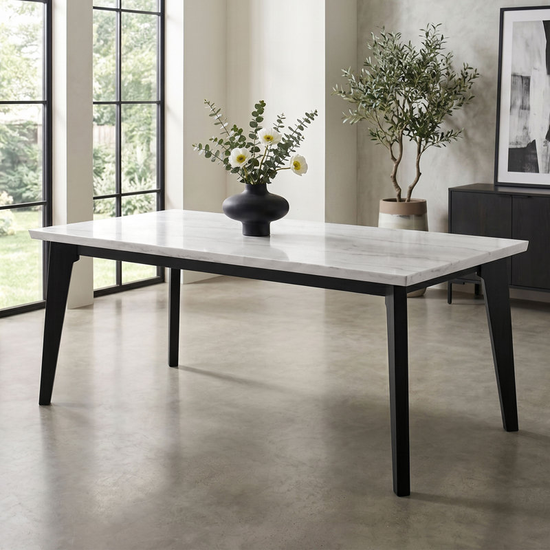 Woburn Rectangular Marble Dining Table, Counter Height (31" Height)