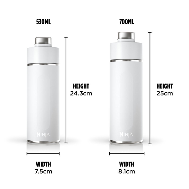 Ninja Thirsti 700 ml Travel Bottle DW2401EUUK, White