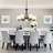 6 - Light Steel Dimmable Chandelier/ Traditional Chandelier-831341946