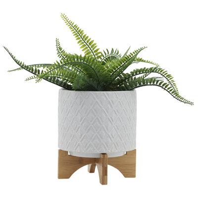 8" Diamond Planter W/ Stand