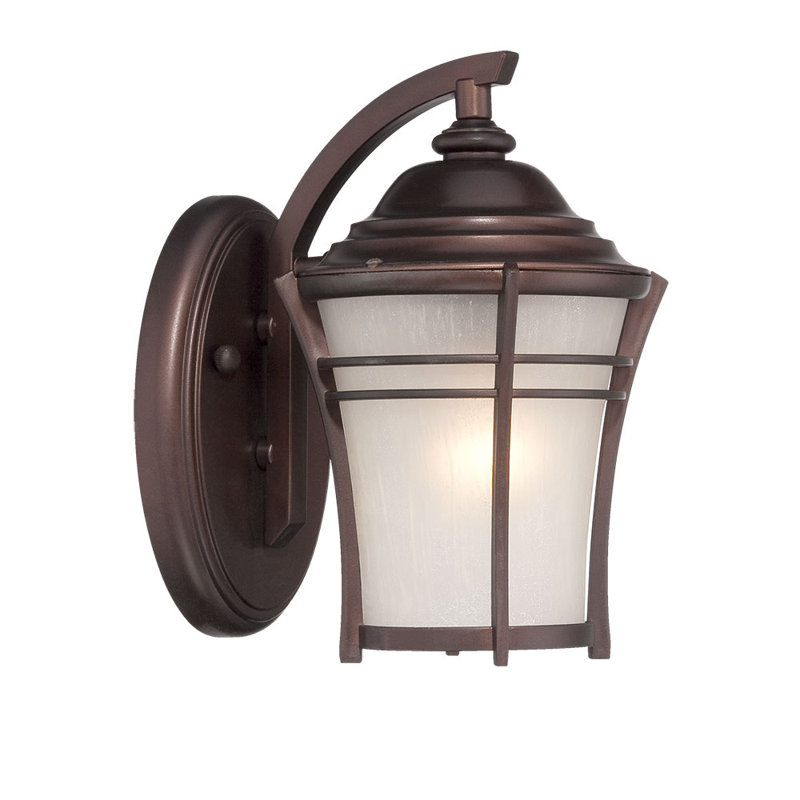 Lanterne murale d’extérieur 1 luminosité Darielle, Bronze architectural, 10 po x 6,25 po