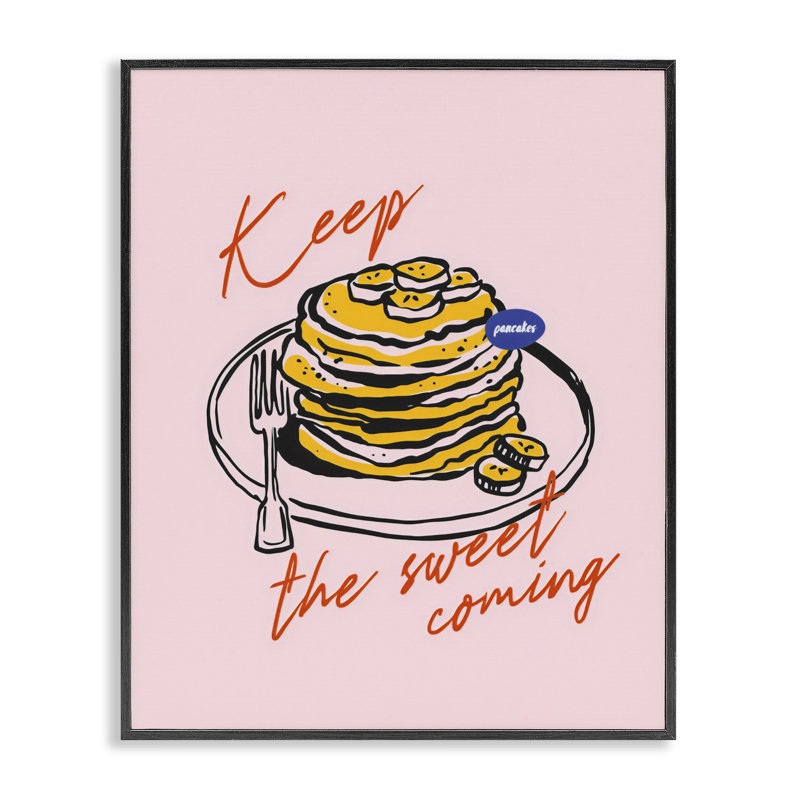 Keep The Sweet Coming, giclée encadrée, design par The Prints Vibe, Midnight Black Giclee Framed, 14 x 11