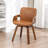 Dundrod Faux Leather Upholstered Swivel Dining Armchair-123200761