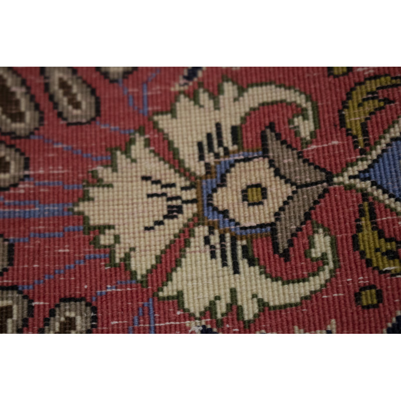 Tapis traditionnel corail rouge 2X3 One-of-a-Kind