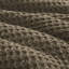 Édredon très grand en chenille tricoté brun gaufré - 100%, 2 taies décoratives assorties, lavable à la machine, couleur intérieure, dossier douillet-130164538