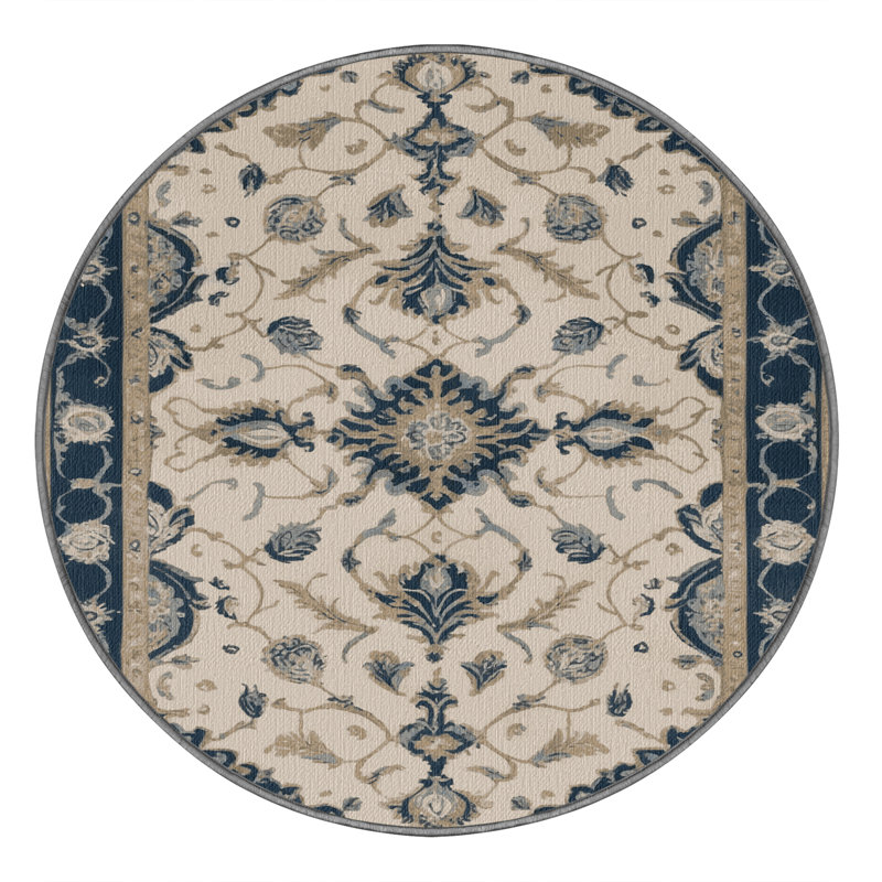  Tapis bord de mer lavable Elite, Rond 7 pi