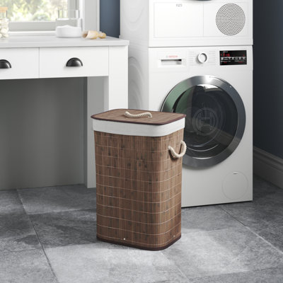 Bamboo Rectangular Hamper