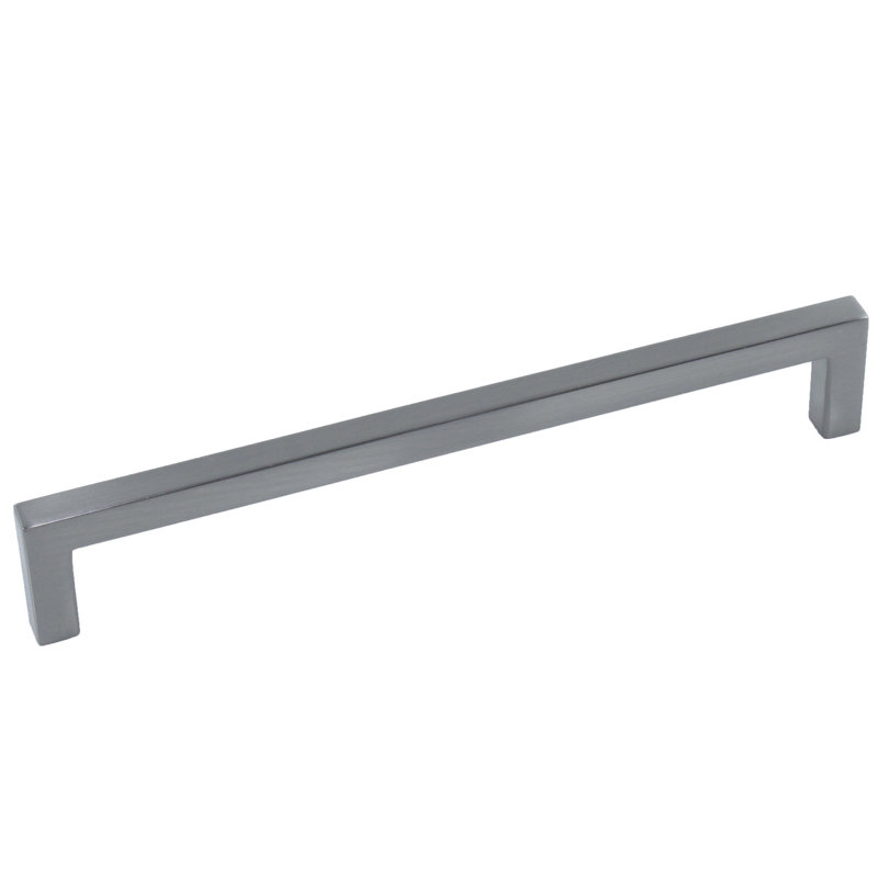 Poignée barre carrée 7 9/16" centré Kai, Nickel satiné