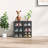 Black Shoe Storage Box Organizers Stackable (Set Of 6)
