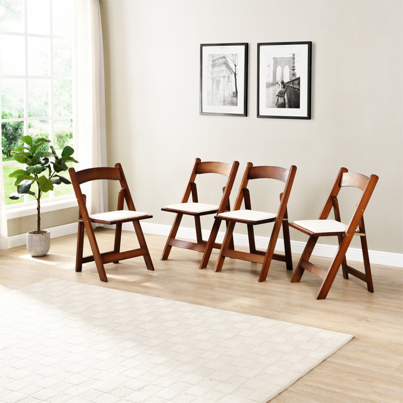 Chaise pliante rembourrée