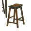 Ensemble de tabourets de bar d'une hauteur de 29 po, ensemble de 2 pièces, siège en bois massif, finition cerisier | Idée de cadeau-1054416883