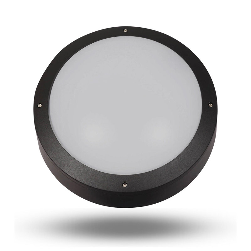 Bhanupriya Black 22cm H Integrated LED Outdoor Flush Mount