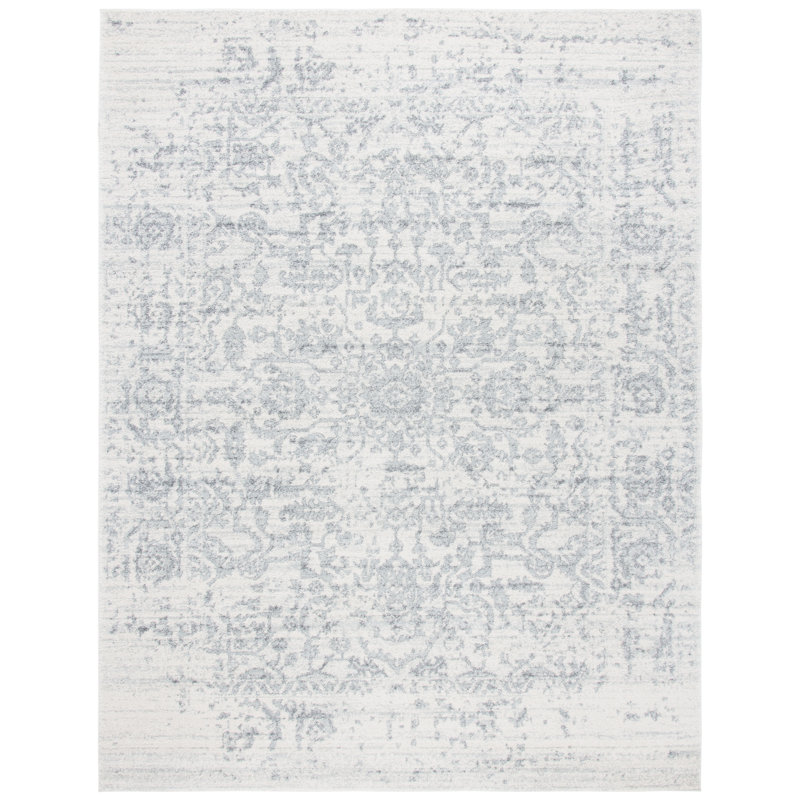 Peter Silver/Ivory Area Rug, Rectangle 235 x 305cm