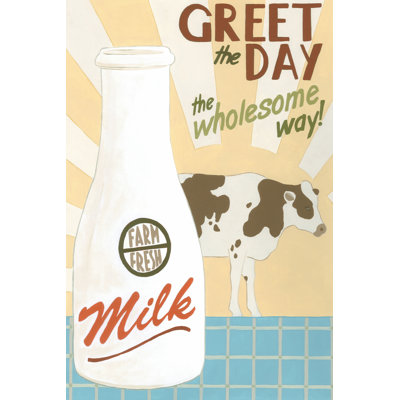 Farm-Fresh Milk 1 Piece Wrapped Canvas Painting