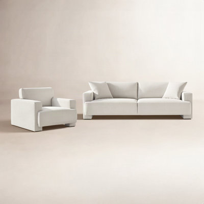 Ives 2-Piece Velvet Living Room Set