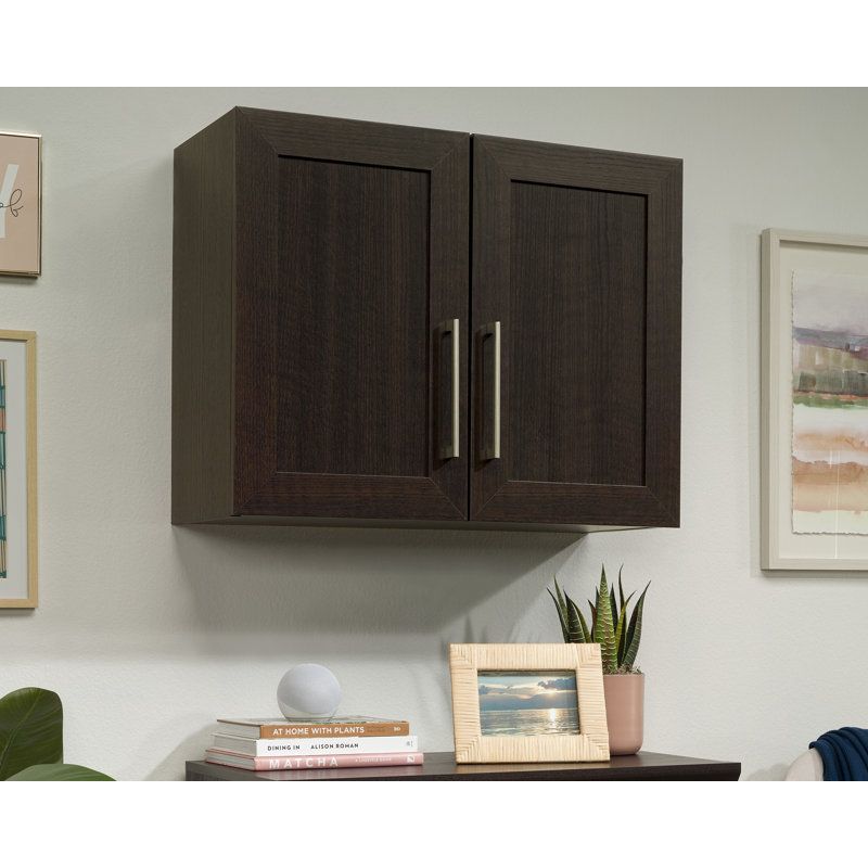 Armoire suspendue Franziska - blanc, Brun