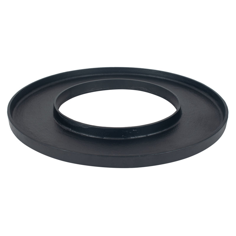 Mcgowen Metal Decorative Plate 1, Matte Black