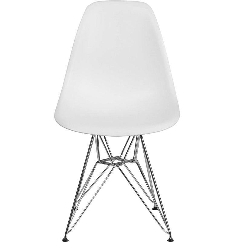 Chaise d'appoint Breanne, Blanc, Or, 1
