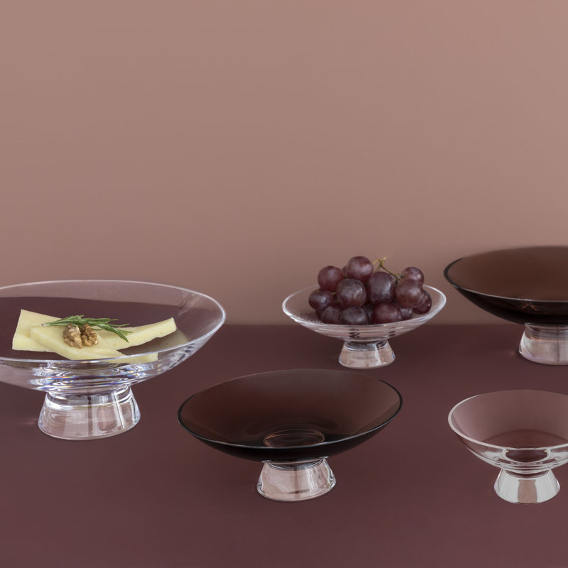 Silhouette Serving Bowl, 3.35'' H x 8.66'' W x 8.66'' D, Caramel 