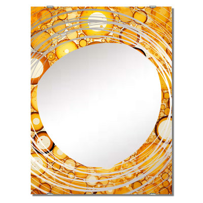 Rojo - Abstract Collages Wall Mirror
