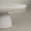 Ensemble de 2 tables basses rondes blanches sur pied en ciment MgO, pour intérieur et extérieur