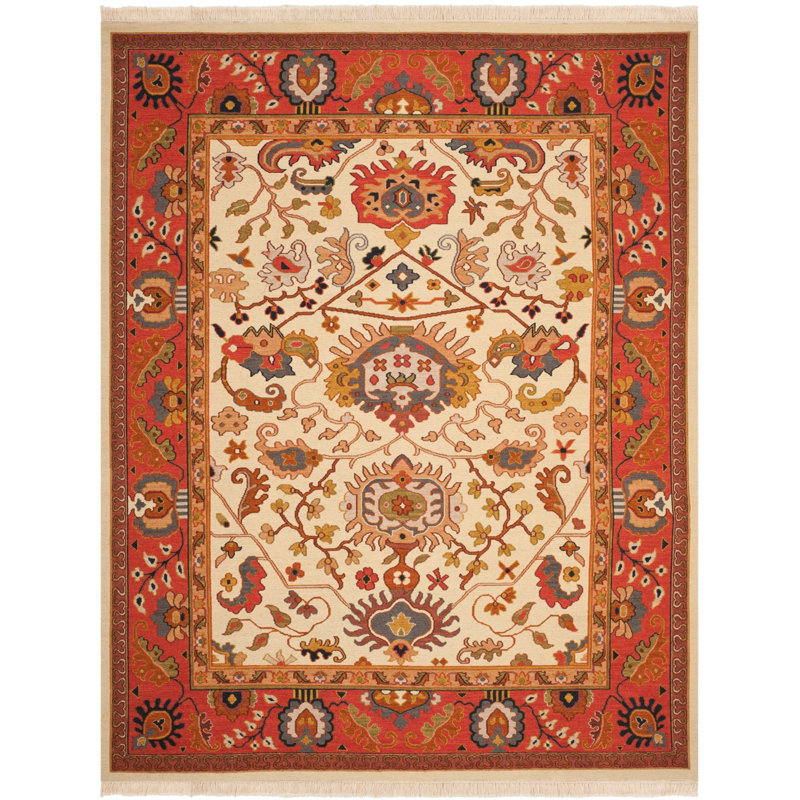 Linwood Sumak Wool Pile Oriental Rug, Rectangle 6' x 9'