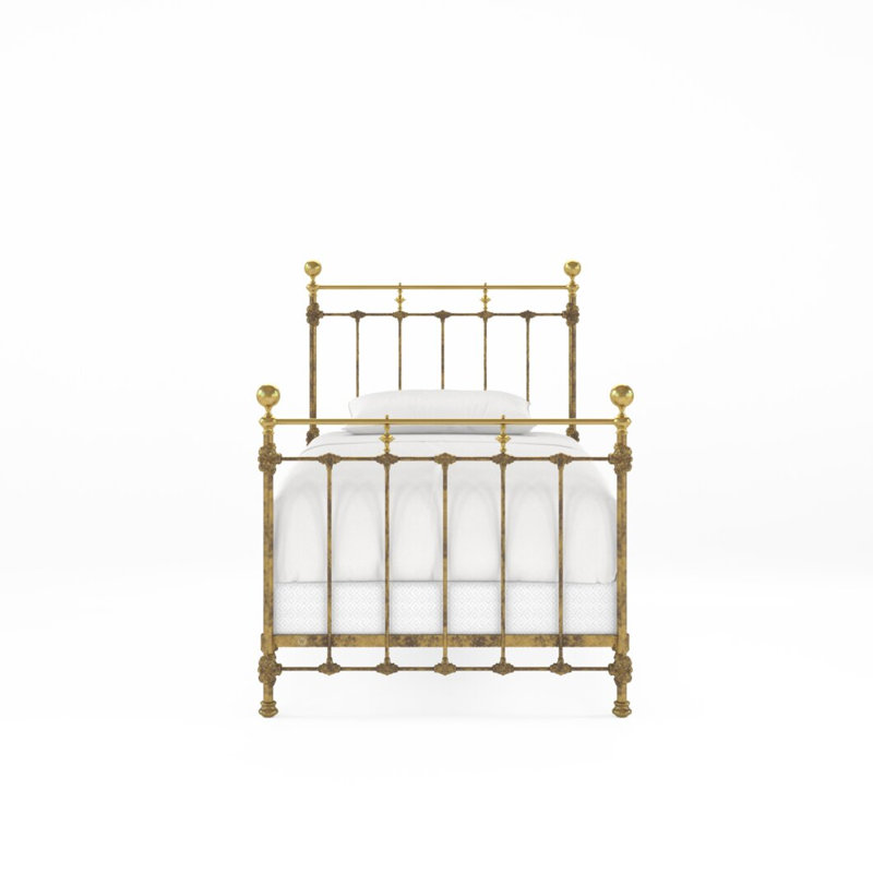 152 Excelsior Bed | Complete Standard, Twin, Vintage Gold/Light Gold