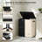 Large Double Laundry Hamper With Lid, Collapsible Clothes Hamper 2 Section With Removable Bags, Space-Saving Laundry Basket For Bedroom, Dorm, College