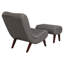 Chaise longue avec repose-pieds Lavli-75120762