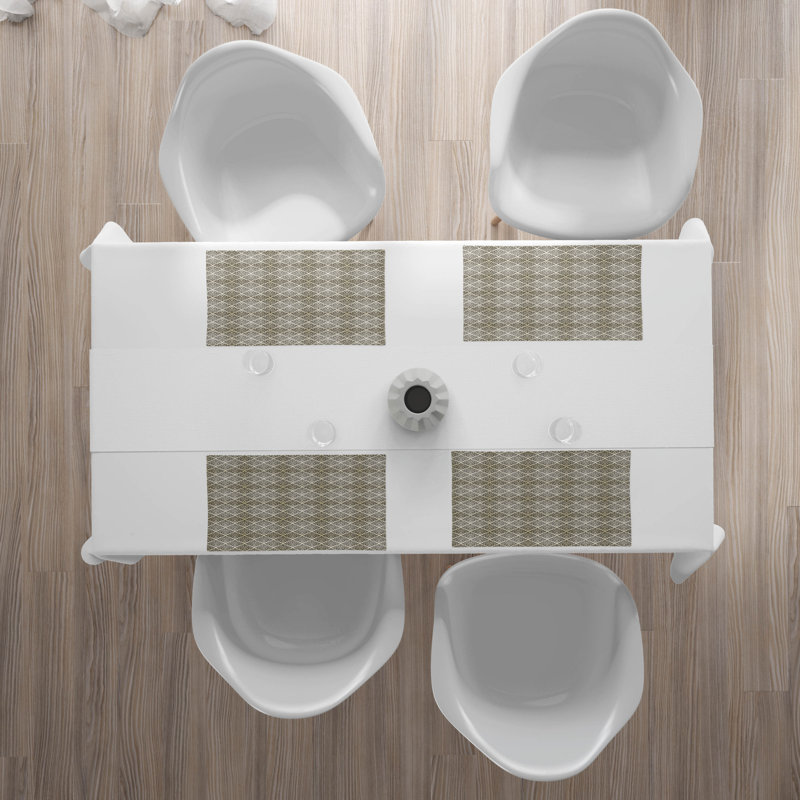 Polyester Damask Rectangle Placemat
