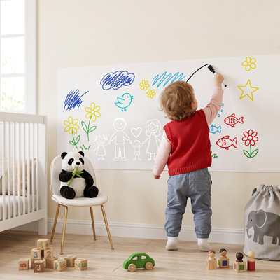 Feuille adhésive magnétique pour tableau blanc effaçable à sec, pellicule autocollante flexible pour écrire et effacer