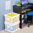 Sterilite Stackable Plastic Storage Open Crate Bin Organizer Box, White