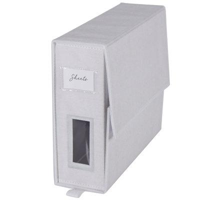 Organisateur de garde-robe pliable en lin Ebern Designs