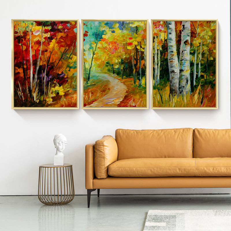 Moderne - ensemble de 3 pièces, H 16,5 po x l 36,5 po