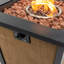 Table foyer au gaz propane 28 pouces pour patio et jardin