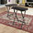 The Elara Oversized Two-Piece Snack Table Set features a Dark Brown, 23.42'' L X 15.47'' D